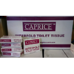 TOILET PAPER PACKETS 1 PLY (100 PACKETS X 150 SHEETS)- CAPRICE 150CW