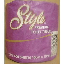 TOILET PAPER ROLLS 2 PLY 400 SHEETS (CARTON OF 48 ROLLS) – ABC 8877